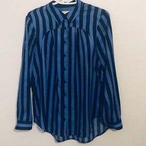 Maeve by Anthro Striped Blouse